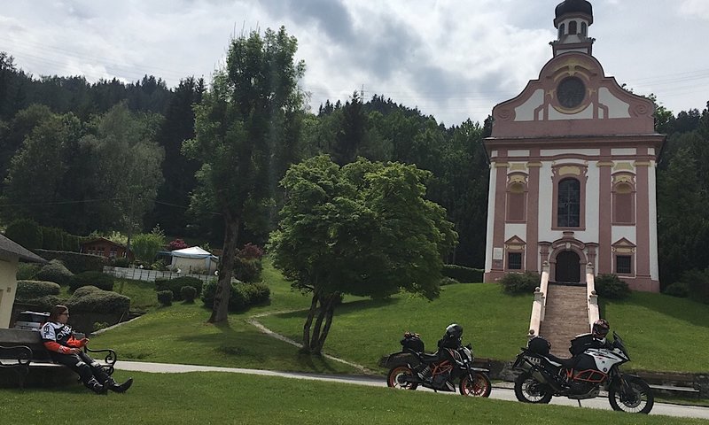 Pause am Schloss Mentlberg bei Innsbruck