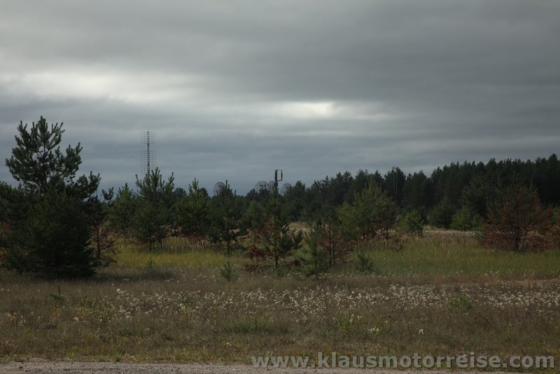 Russische Radarstation kurz vor der Grenze