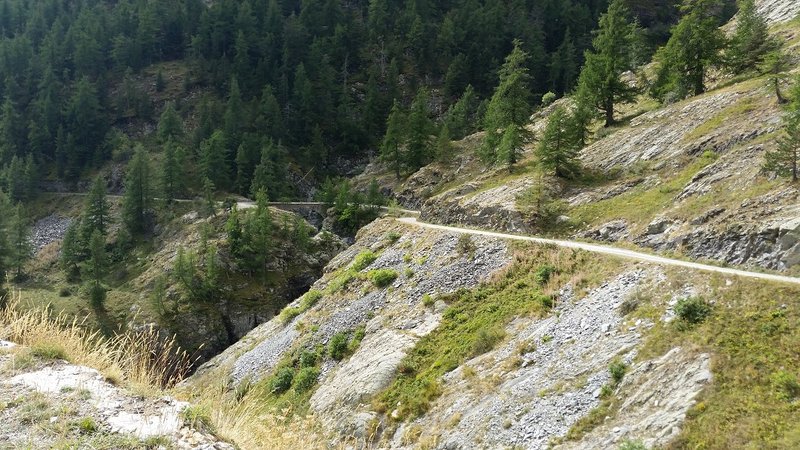 Am Ende des Talkessel von Casterino, der Weg zu Les Meches