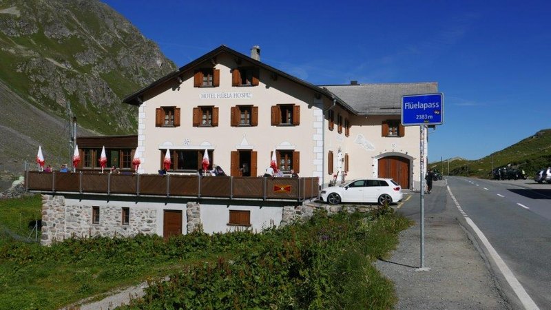 Das Flüela-Hospiz am gleichznamigen Pass