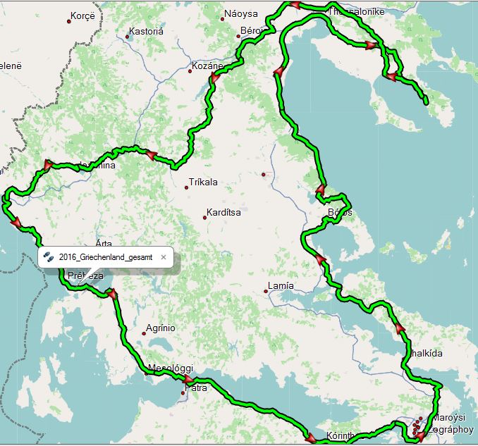 Gesamt Route