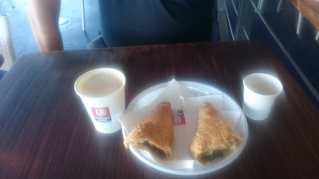 Noch ein schnelles Frühstück ...