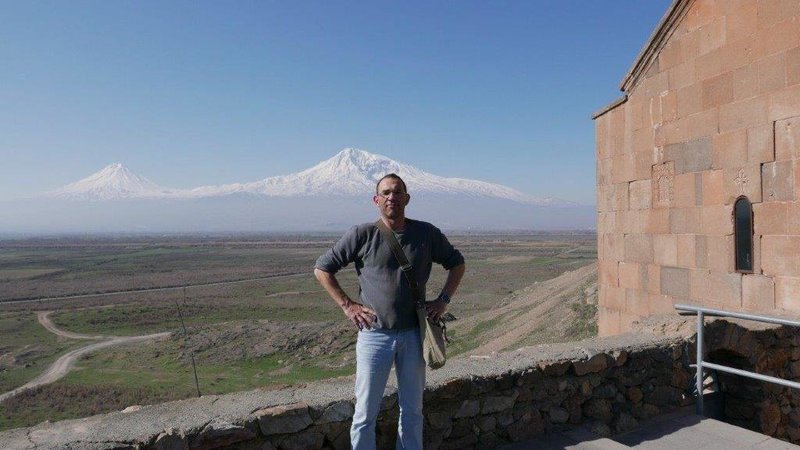 Ararat 2016 von Armenien aus ... der KLEINE ist auf der anderen Seite ...
