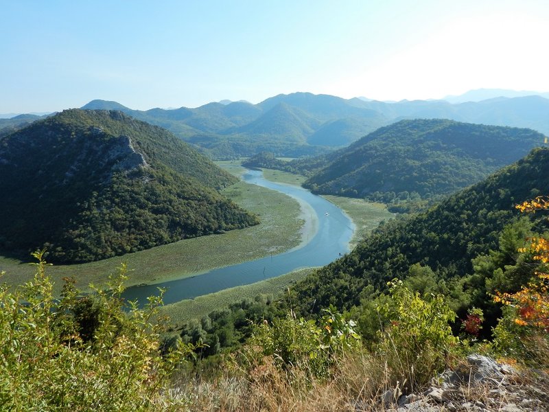Der Zufluss zum Skudari See
