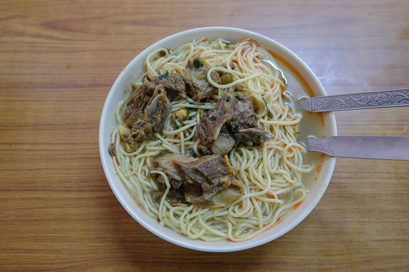 Hammelfleischsuppe. Deftig und sehr gut.