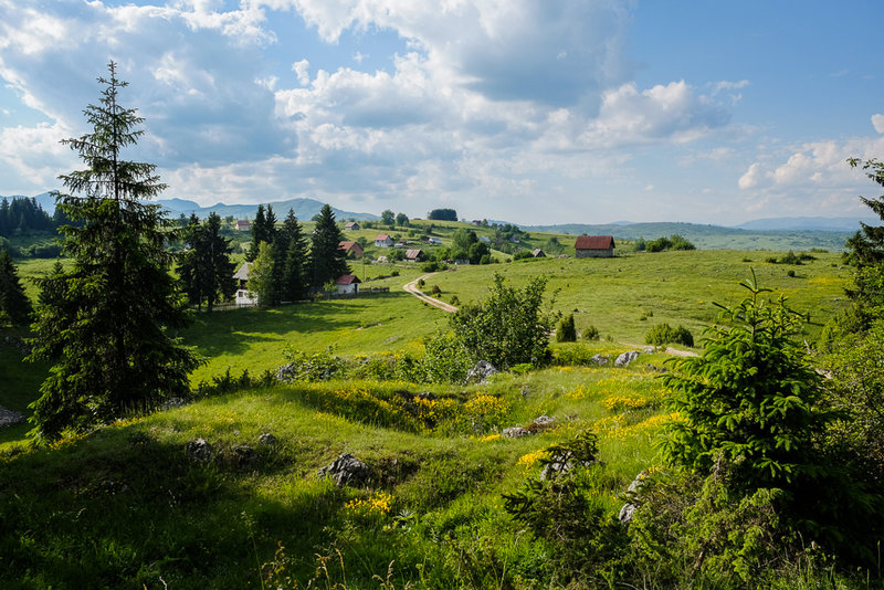 eines der höchstgelegenen Dörfer in Bosnien