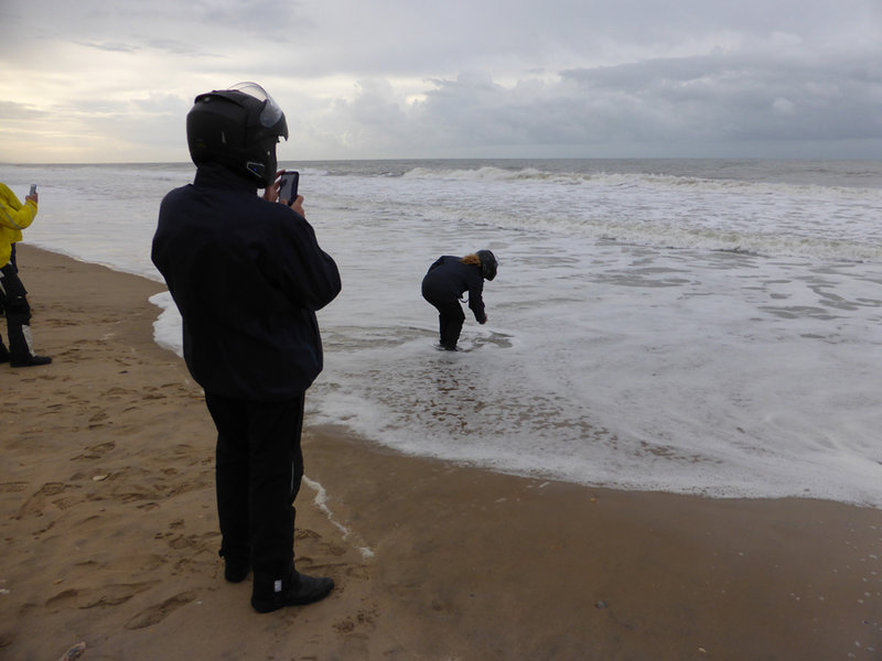 Wasser fassen - Das Wasser des Südens wird am Ziel mit dem Meer des Nordens vereint...