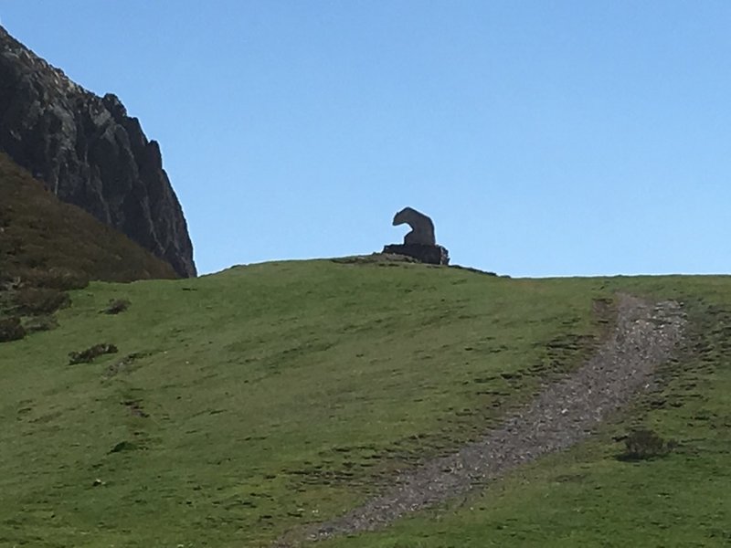 Das Bärchen oben am Pass