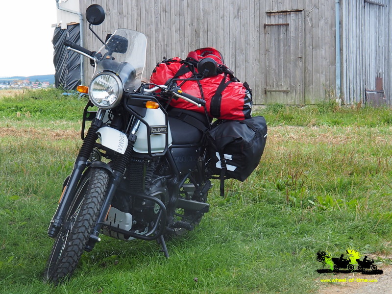 Ich hatte gut 20 kg Gepäck und spürte keinen Unterschied im Fahrverhalten