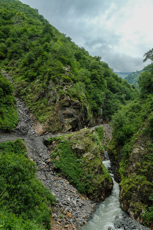 die Straße nach Omalo