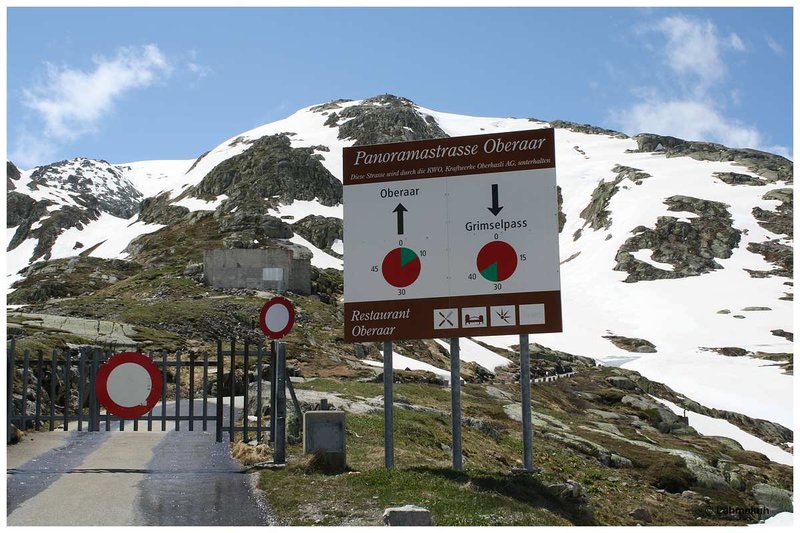 Oberaar-Panoramastraße - Wenn sie denn offen wäre