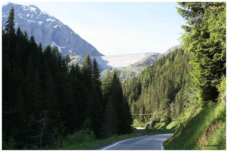 Val d'Hérémence - Blick auf die Staumauer