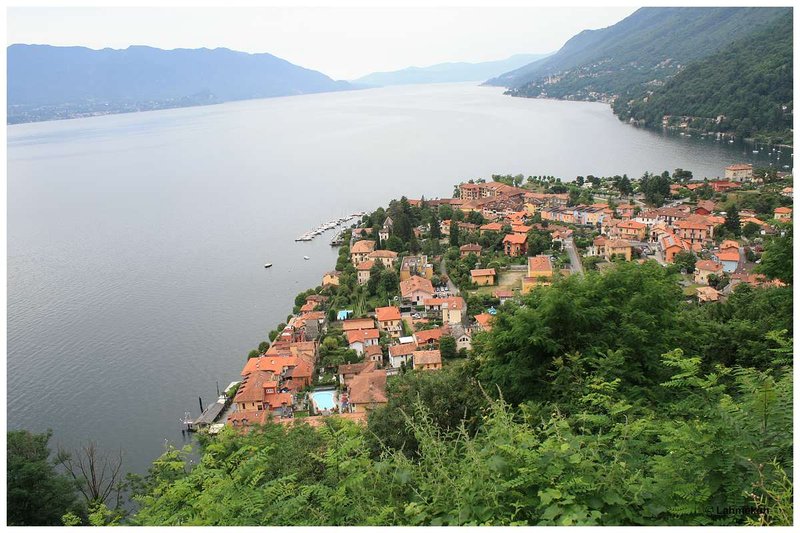 Piancassone - Blick auf Cannero Riviera am Lago Maggiore