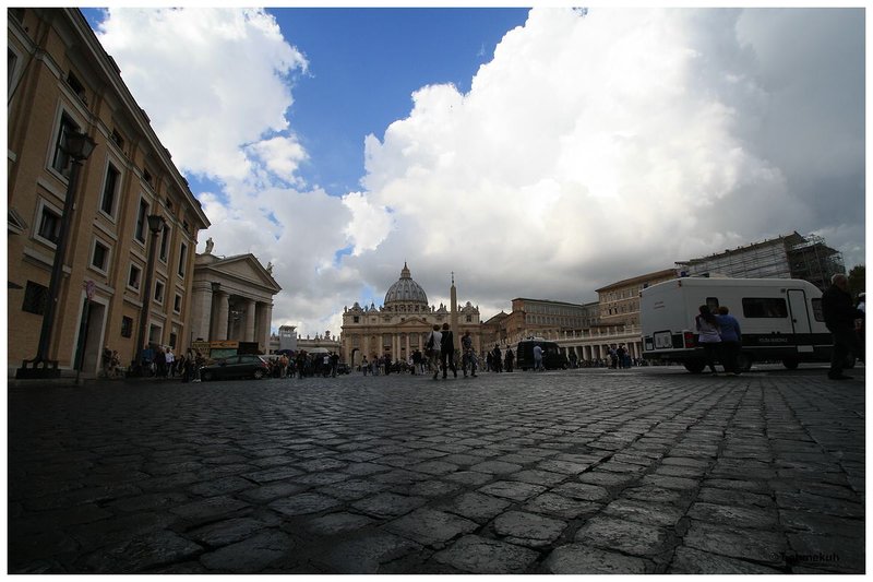 Rom - Via della Conciliazione - Blick auf den Petersplatz