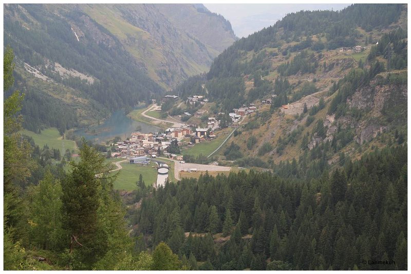 Lac du Chevril - Staumauer - Blick nach Norden