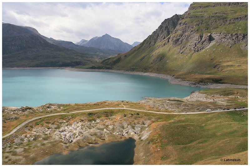 Col du Mont Cenis - Südauffahrt - Blick auf den Lac du Mont Cenis