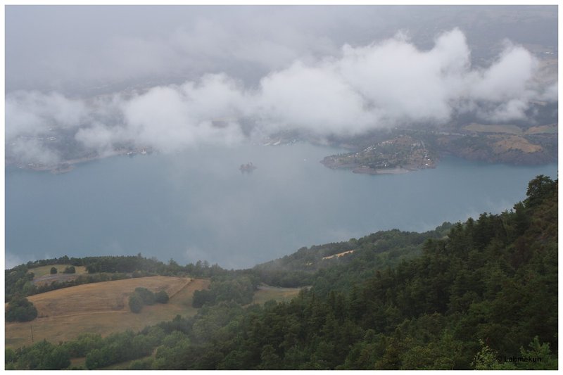 Col de Ponti - Nordrampe - Blick auf den Lac de Serre Poncon