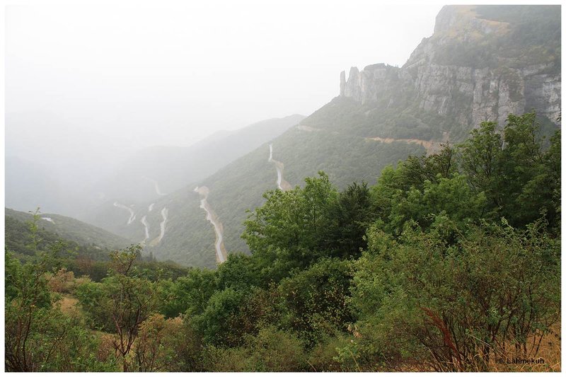 Col de Rousset - Blick auf die Südrampe