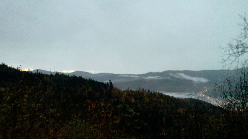 Morgens um 6Uhr ein Hauch von Sonne am Horizont